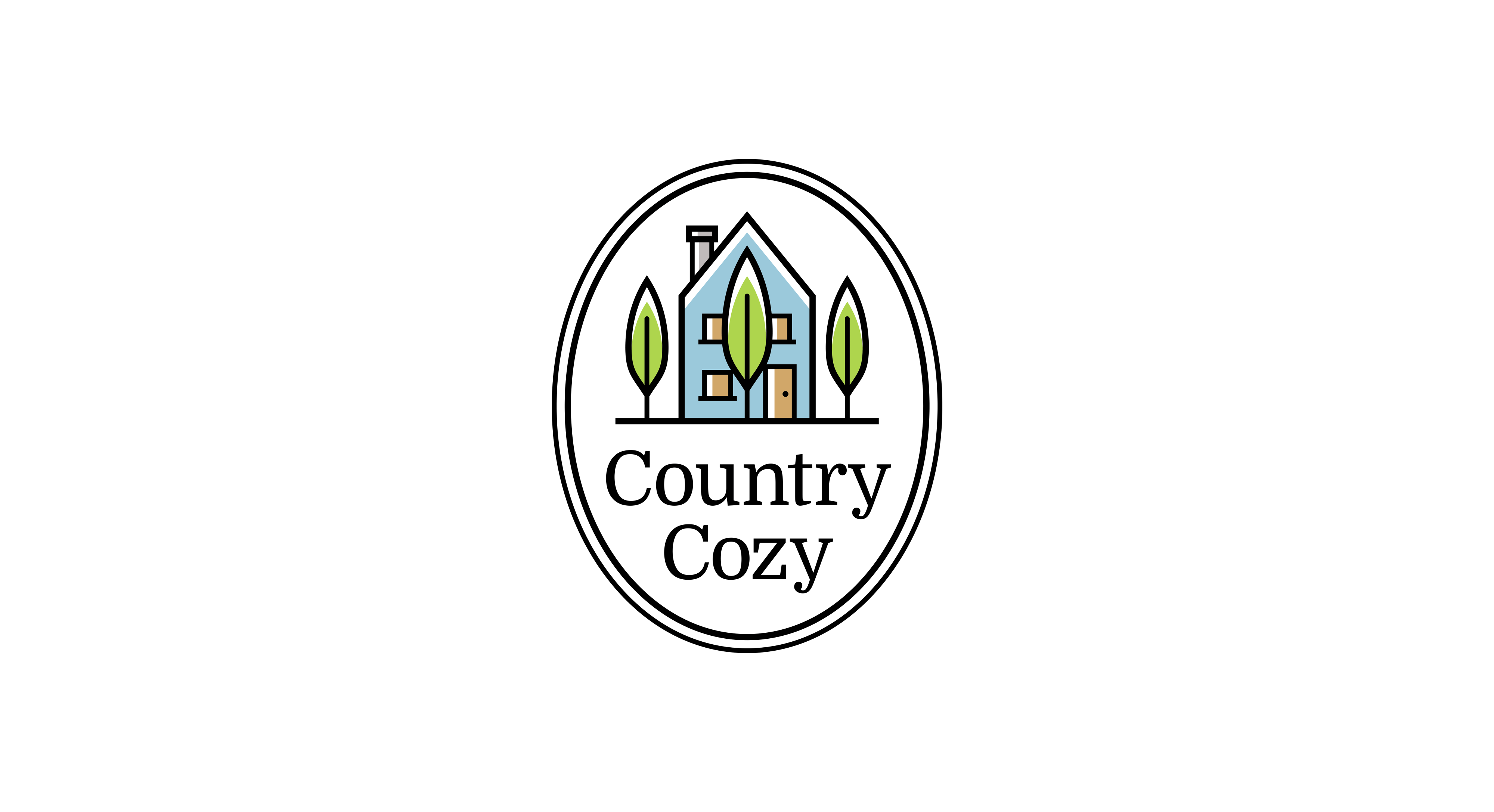 Country Cozy, House Logo Design, By Karbon Branding