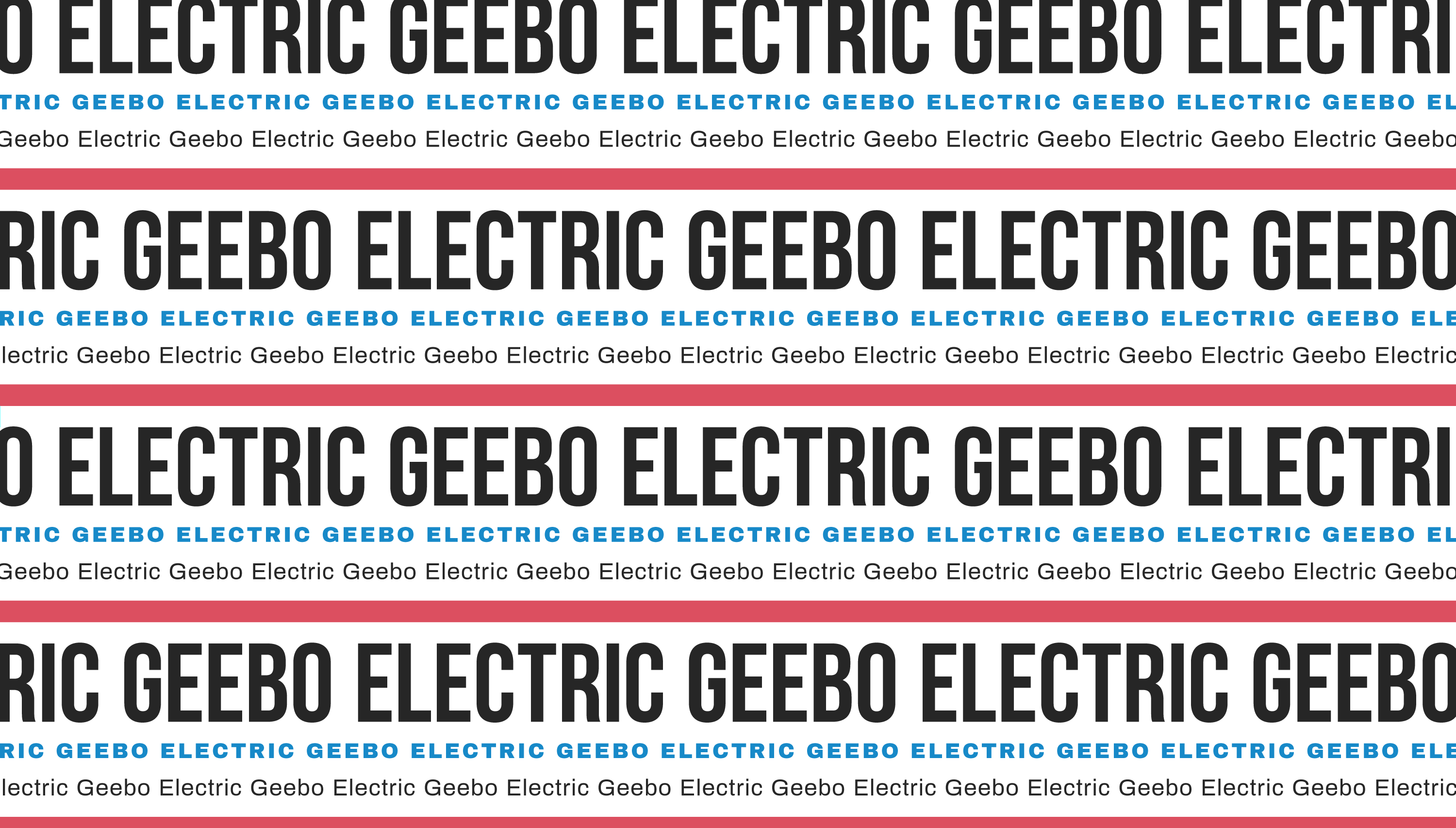 Karbon Branding Typography Design for Geebo Electric Branding
