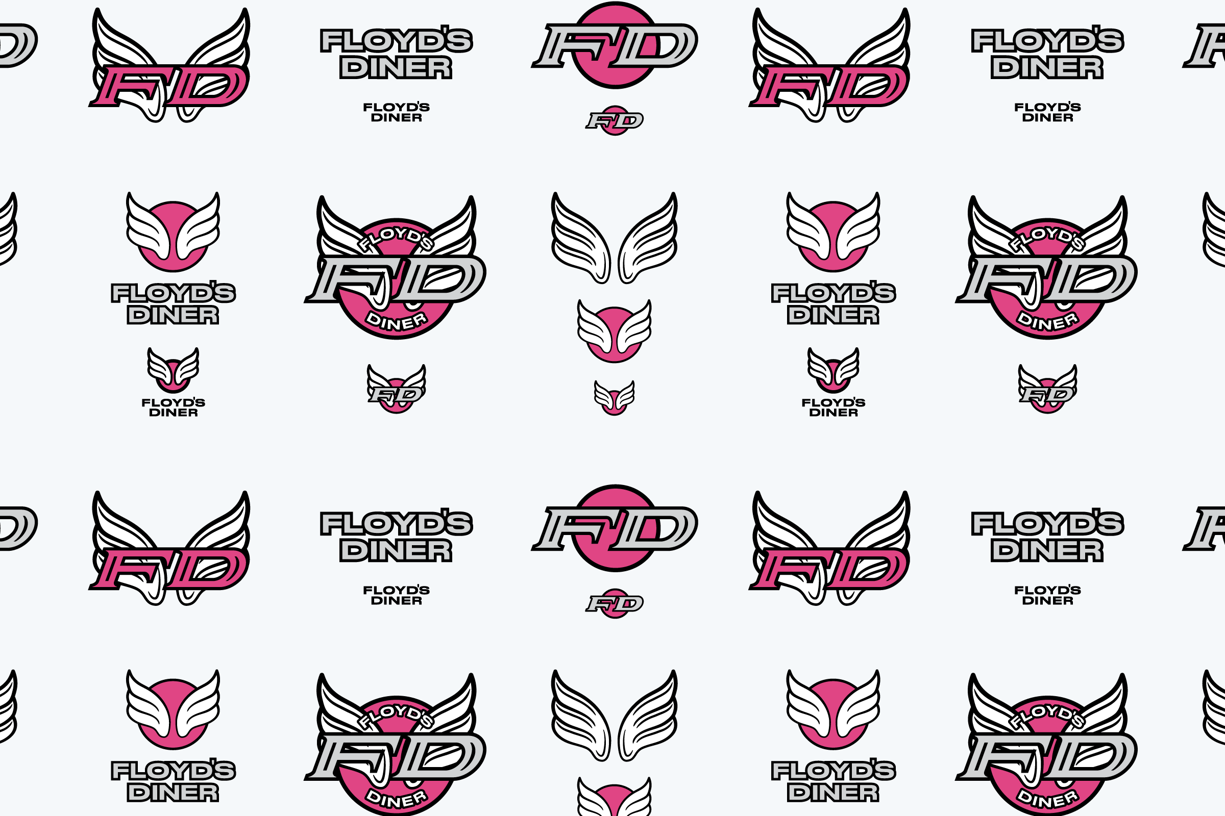 Floyd's Diner Logo Variants Concept